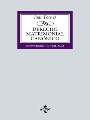 cover image of Derecho matrimonial canónico